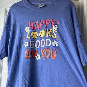 Comfort Colors Happy T Shirt Plus Size